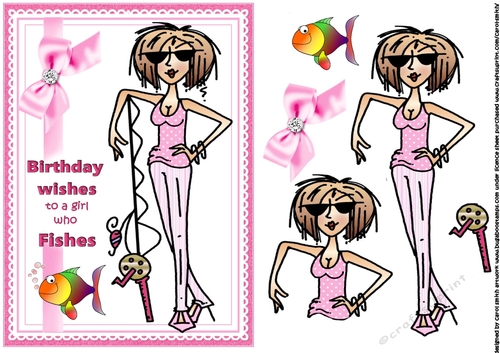 Birthday wishes to a girl who fishes