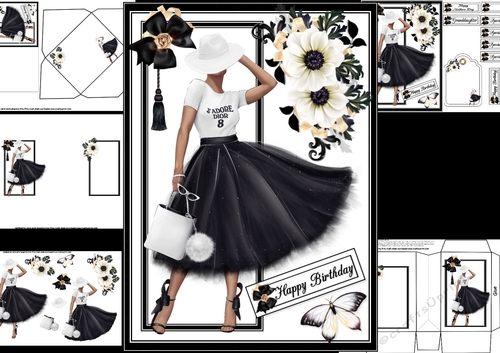 Monochrome fashionista mini kit