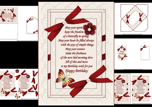 Bows and lace with beautiful verse easy make mini kit