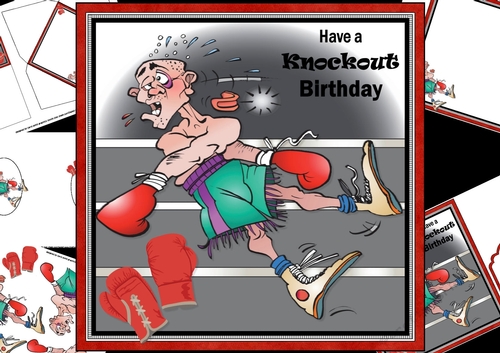 8x8 Knockout birthday wishes mini kit
