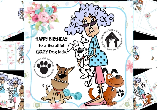 8x8 Stella loves her dogs mini kit