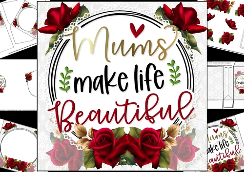 8x8 mums make life beautiful mini kit