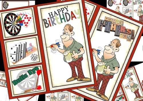 8x8 Games night birthday/fathers day mini kit