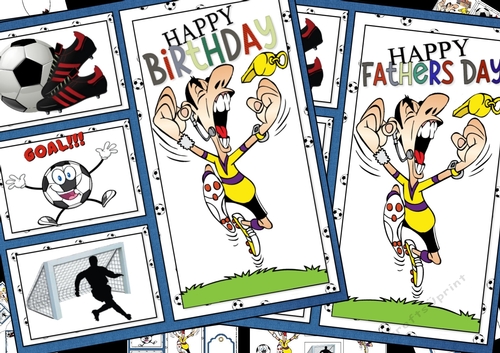 8x8 He loves his soccer birthday/fathers day mini kit