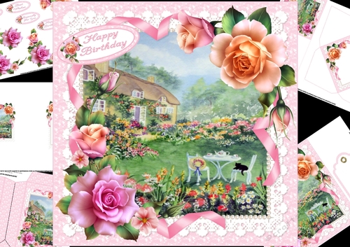 8x8 Afternoon tea in the garden mini kit