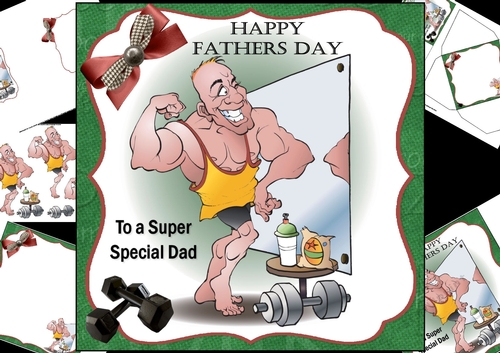 8x8 Fathers day wishes to a special guy mini kit