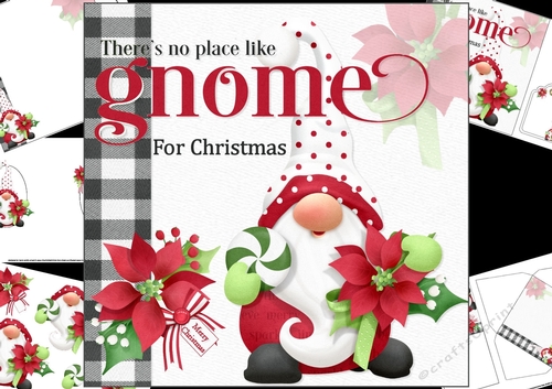 8x8 Gnome for Christmas mini kit