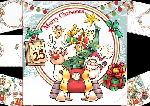 8x8 Here we go ready for Christmas mini kit