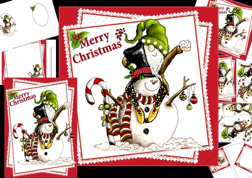 Making friends at Christmas 8x8 & A5 mini kit