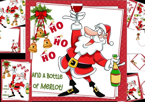 HO HO HO Santa 8x8 & A5 mini kit