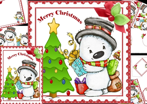 Chilly Charlie with presents 8x8 &A5 mini kit