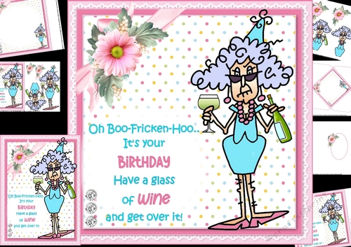 Stella Boo Hoo birthday wishes 8x8 & A5 mini kit