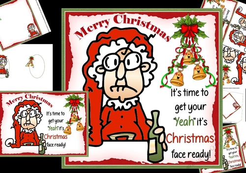Gus its Christmas Yeah 8x8 & A5 mini kit