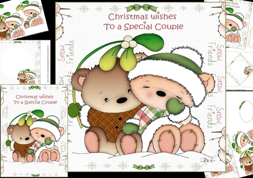 Christmas wishes to a special couple 8x8 & A5 mini kit