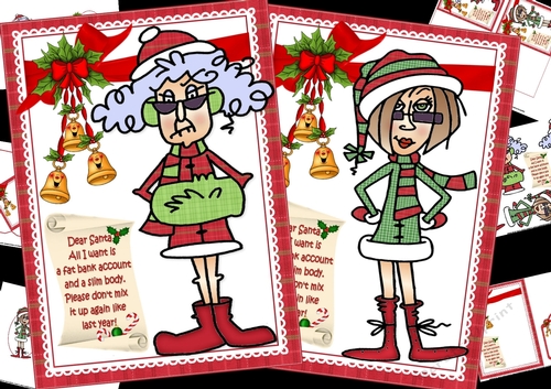 Stella and JJ write to Santa mini kit
