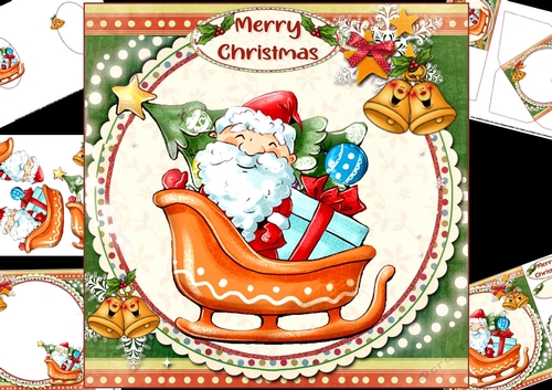 8x8 Santa Gnome is coming to town 2 mini kit