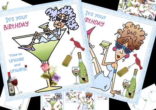 7x7 Stella and Rita uncork and unwind two for one mini kit