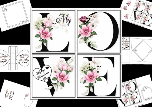 7x7 My love valentine or anniversary mini kit