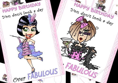 Fabulous birthday wishes 7x7 & A5 mini kit