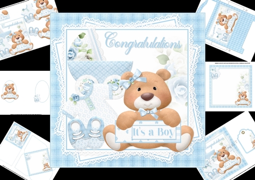 7x7 Its a boy mini kit
