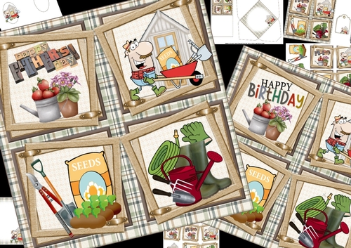 8x8 gardener fathers day or birthday mini kit