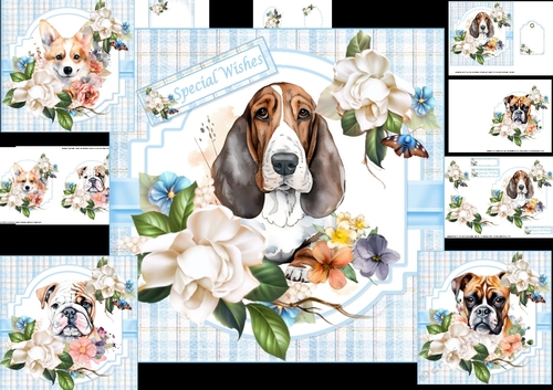 7x7 special puppy wishes 3 choice of 4 toppers mini kit