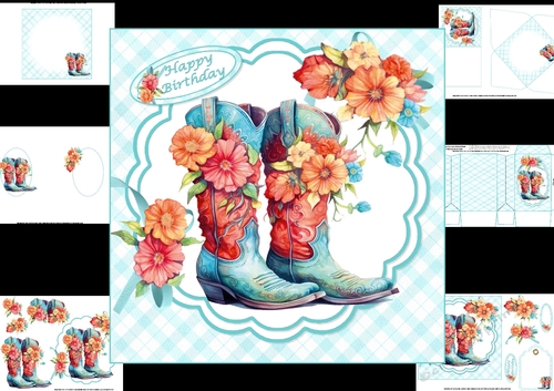 7x7 These boots were made for dancing mini kit