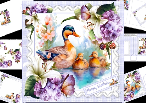 8x8 Its a ducks life mini kit