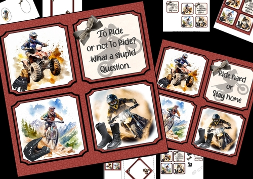 7x7 love to ride choice of captions mini kit