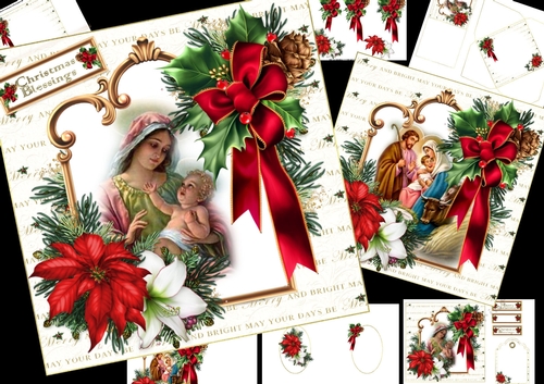 7x7 the Christmas nativity choice of two mini kit