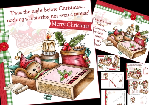 Twas the night before Christmas 8x8 & A5 mini kit