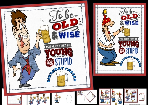 Oh to be old and wise 7x7 & A5 mini kit