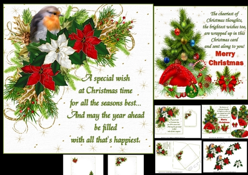 7x7 Special Christmas wishes choice of two mini kit