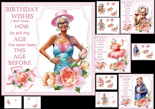 7x7 how to act my age ladies choice of four mini kit