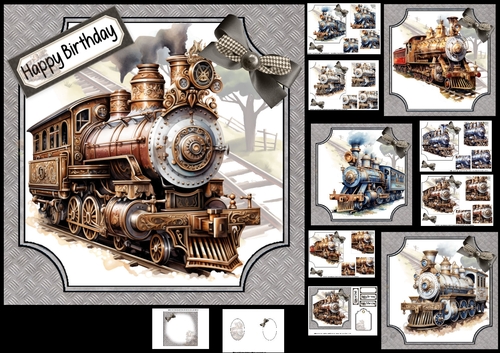 7x7 Its all about the trains choice of four mini kit