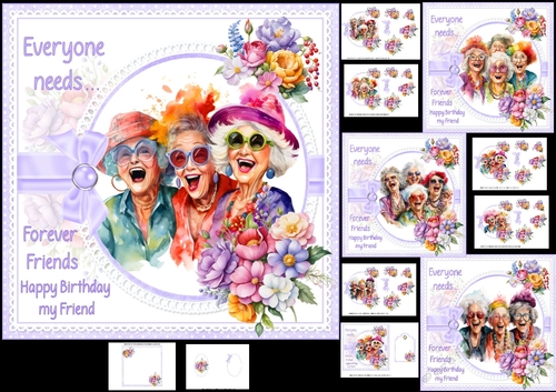 7x7 Forever friends choice of four mini kit