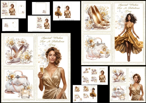 7x7 Special wishes for a fabulous day choice of two mini kit