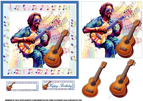 6x6 The Ukelele player