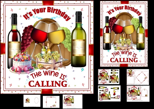 Time to wine 7x7 & A5 mini kit