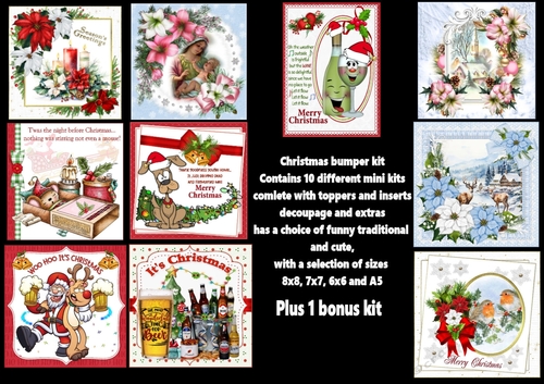 Christmas bumper kit with ten mini kits