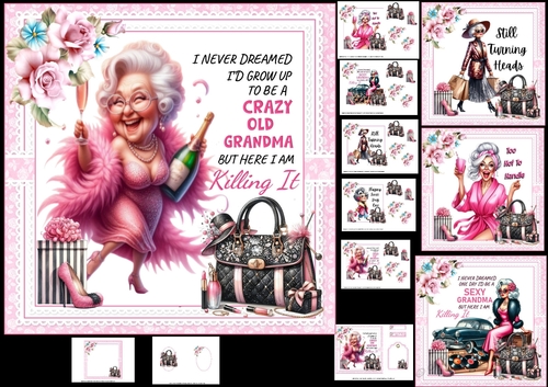 7x7 Oh the Glam 2 choice of four mini kit