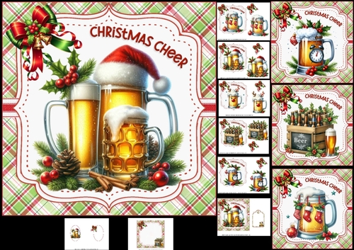 7x7 Christmas cheer beer choice of four mini kit