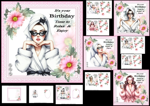 6x6 Relax and enjoy choice of four mini kit