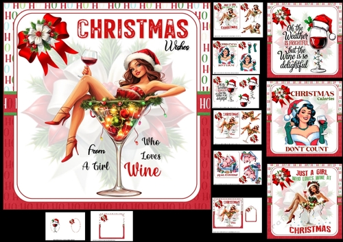 7x7 A Christmas to enjoy choice of four mini kit