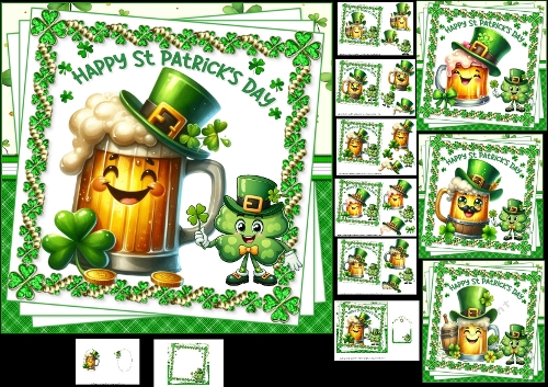 7x7 A pint of Irish cheer choice of four mini kit
