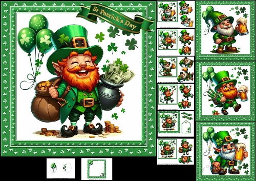 7x7 paddys day celebrations choice of four mini kit