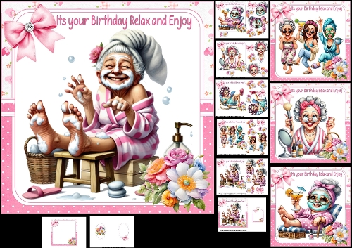 7x7 Birthday spa day choice of four mini kit