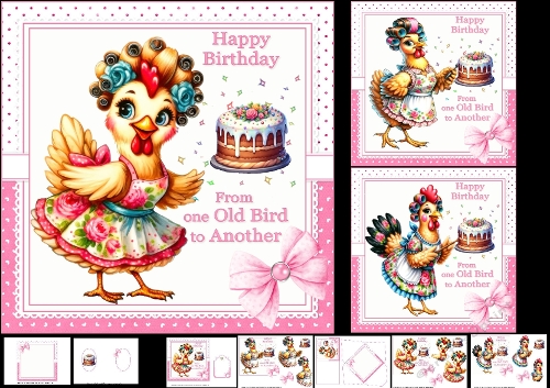7x7 From one old girl choice of three mini kit