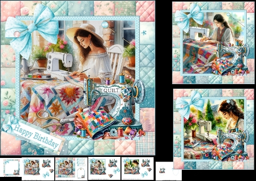 cup1374338_1209 - 7x7 Lets get quilting choice of three mini kit