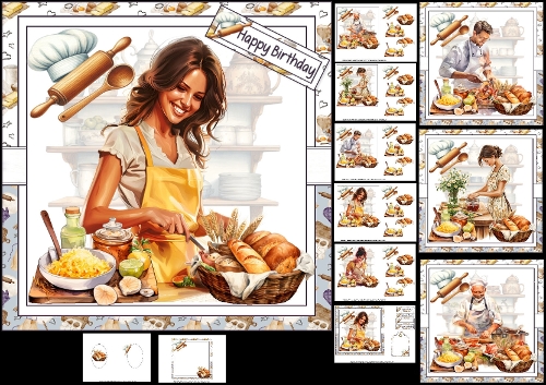 cup1382147_1209 - 7x7 Lets get cooking female/male choice of four mini kit